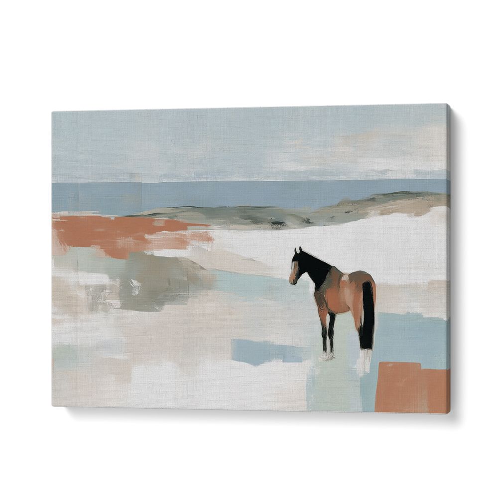 SOLITARY HORSE IN LANDSCAPE