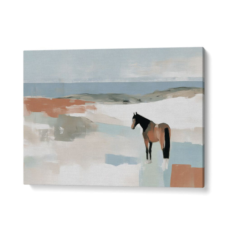 SOLITARY HORSE IN LANDSCAPE
