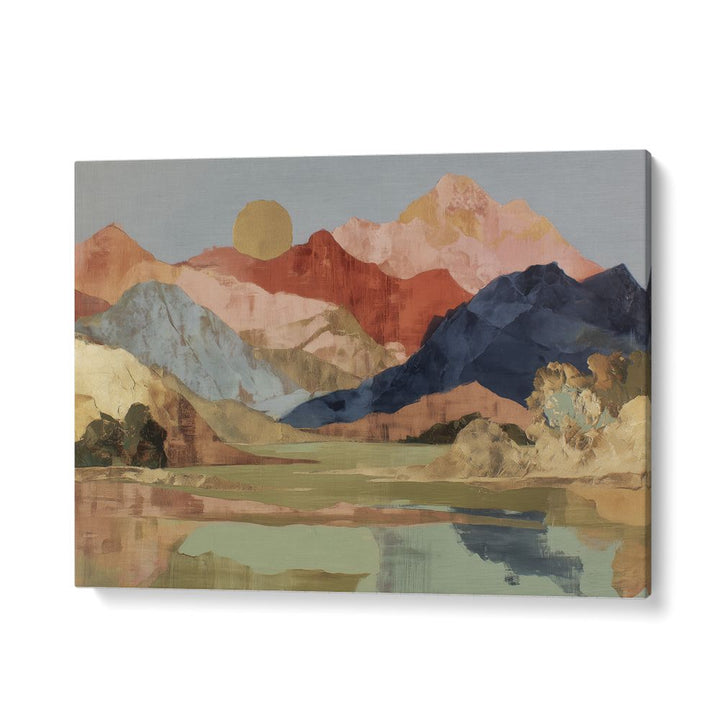 MOUNTAIN LAKE MIRROR REFLECTION