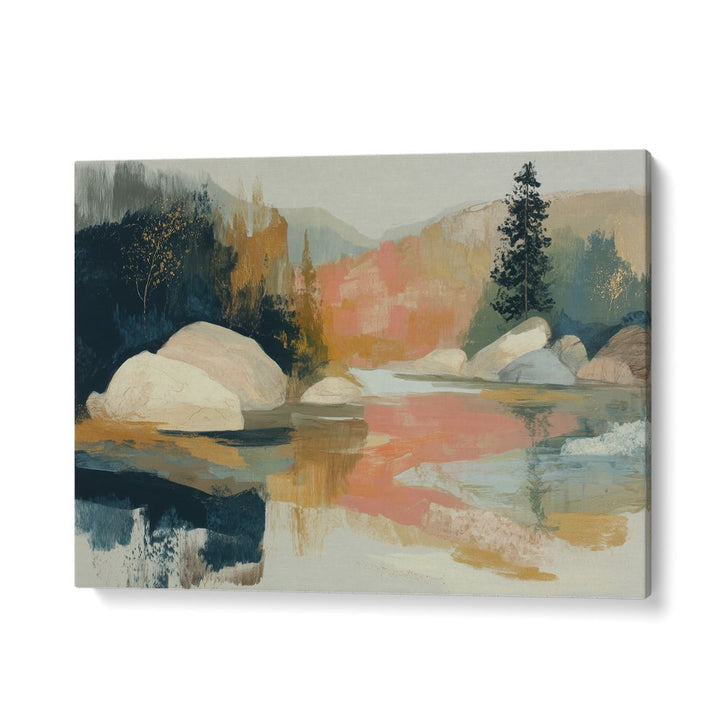 LAKE TAHOE SUNSET WITH GRANITE BOULDERS