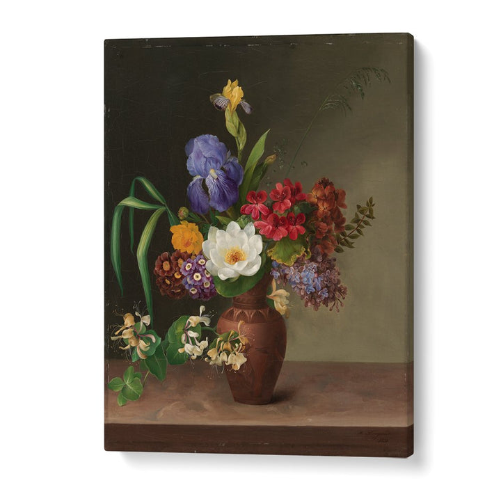GREEK STYLE VASE WITH IRIS