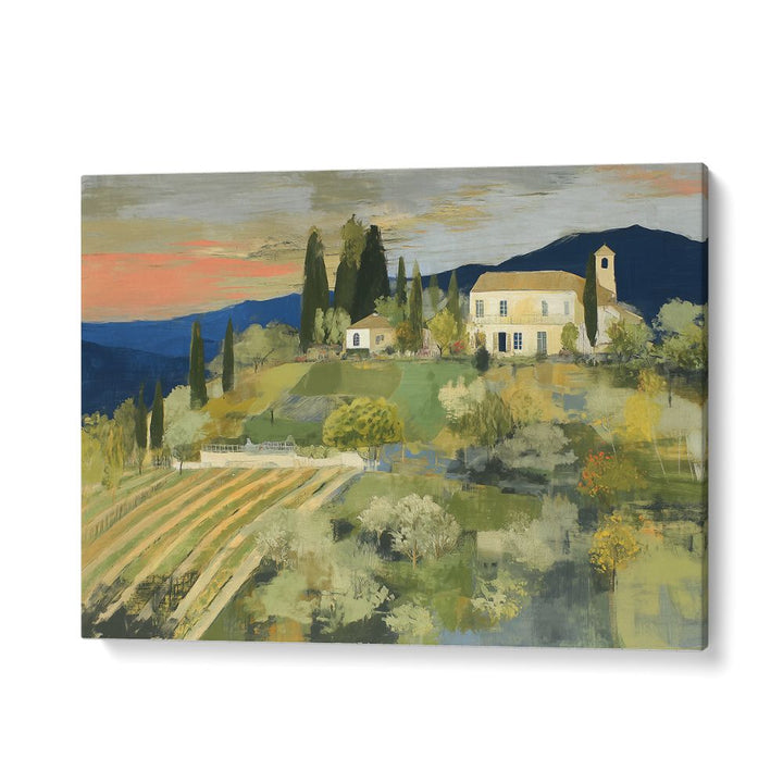 TUSCAN VINEYARD AT SUNSET