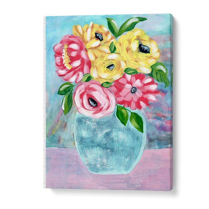 HAPPY BLOOMS IN VASE