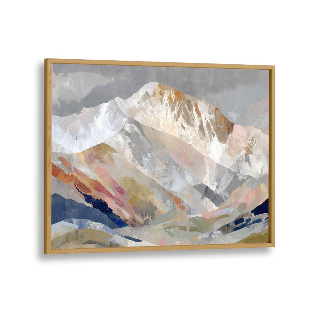 ALPINE BASIN WITH LAYERED RIDGES