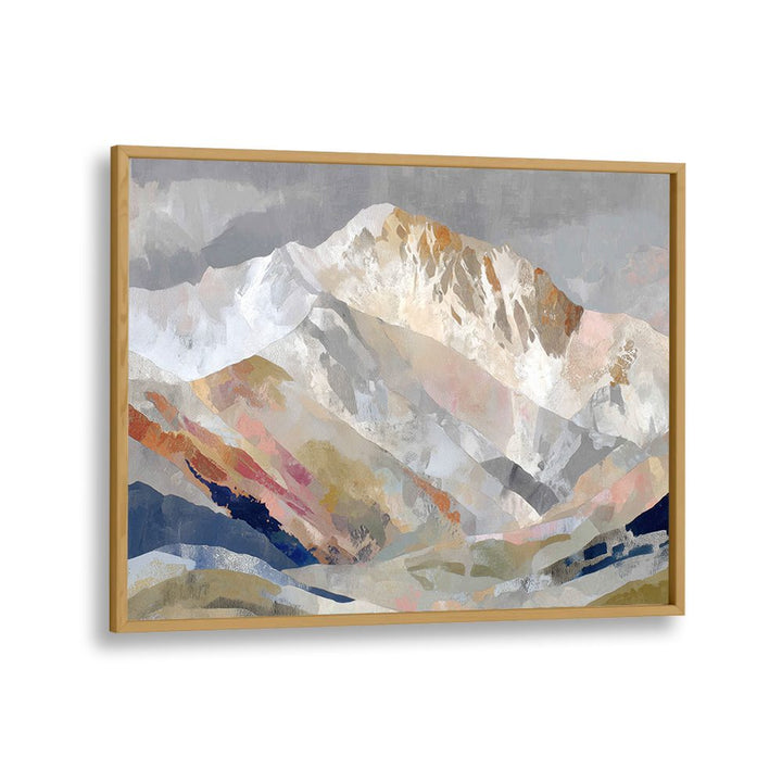 ALPINE BASIN WITH LAYERED RIDGES