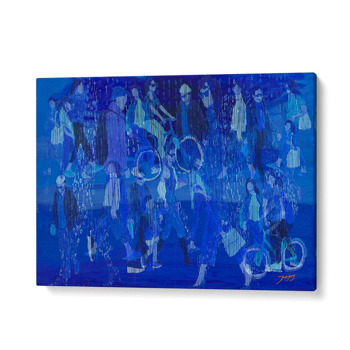 BLUE DIGITAL CROWD
