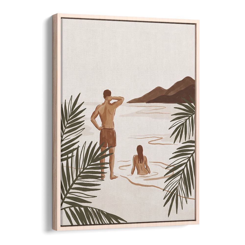 COUPLE ON TROPICAL BEACH
