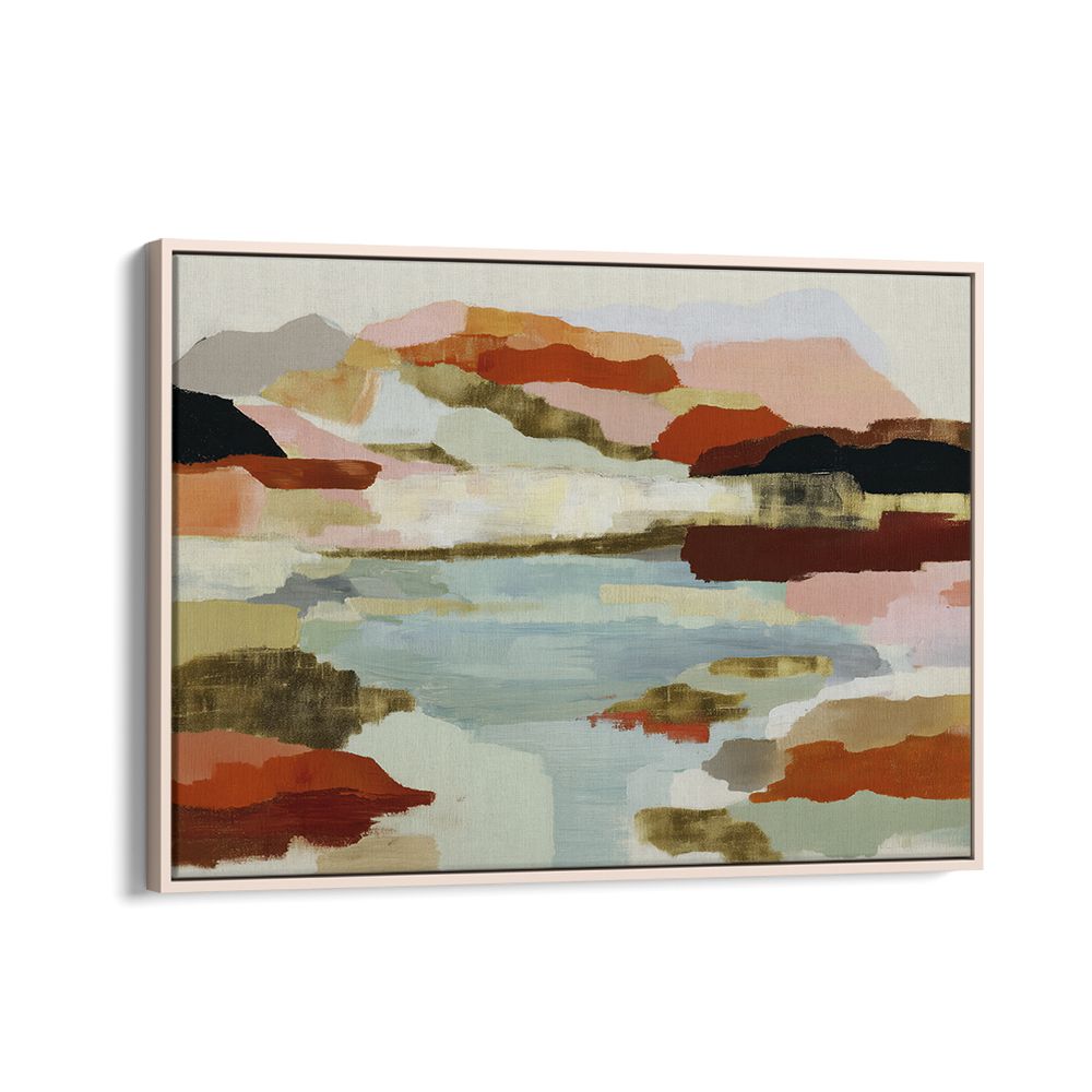 LAKE REFLECTION IN EARTH TONES