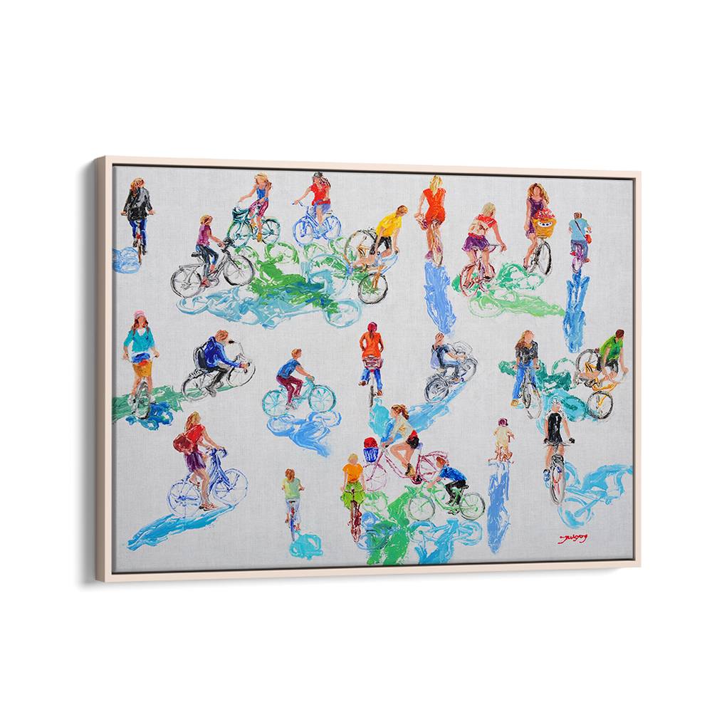 VIBRANT CYCLING SCENE