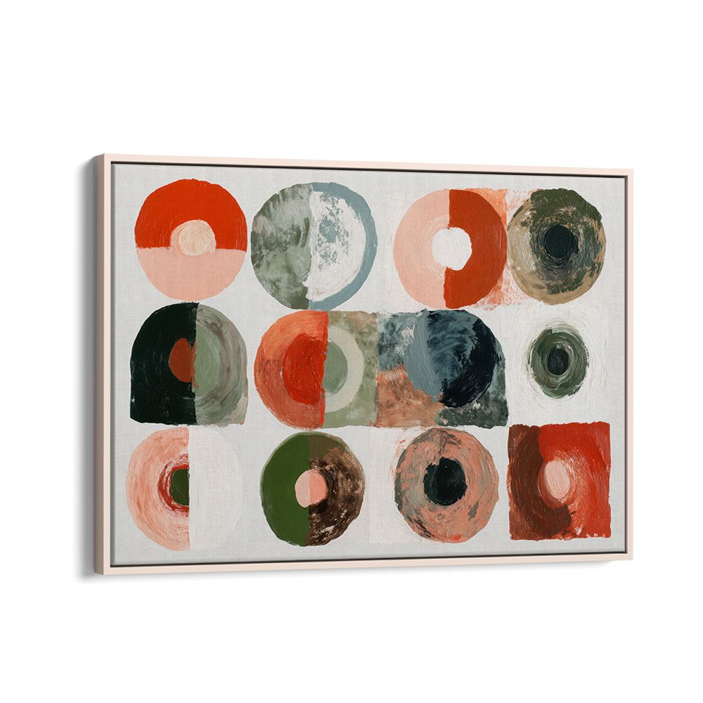 ABSTRACT CIRCLES IN EARTHY TONES
