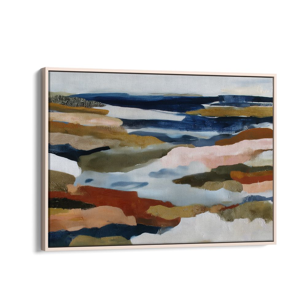COASTAL HORIZON WITH GOLD ACCENTS
