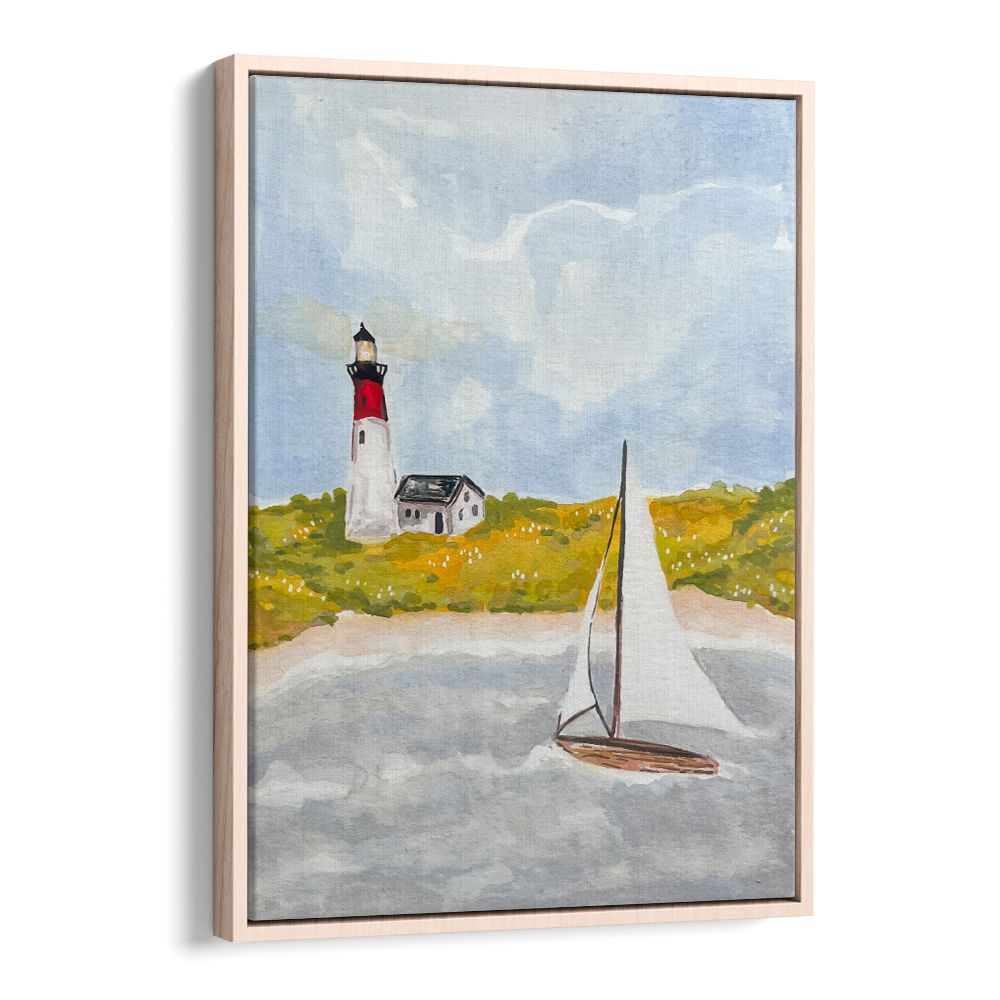 COASTAL LIGHTHOUSE SAILBOAT