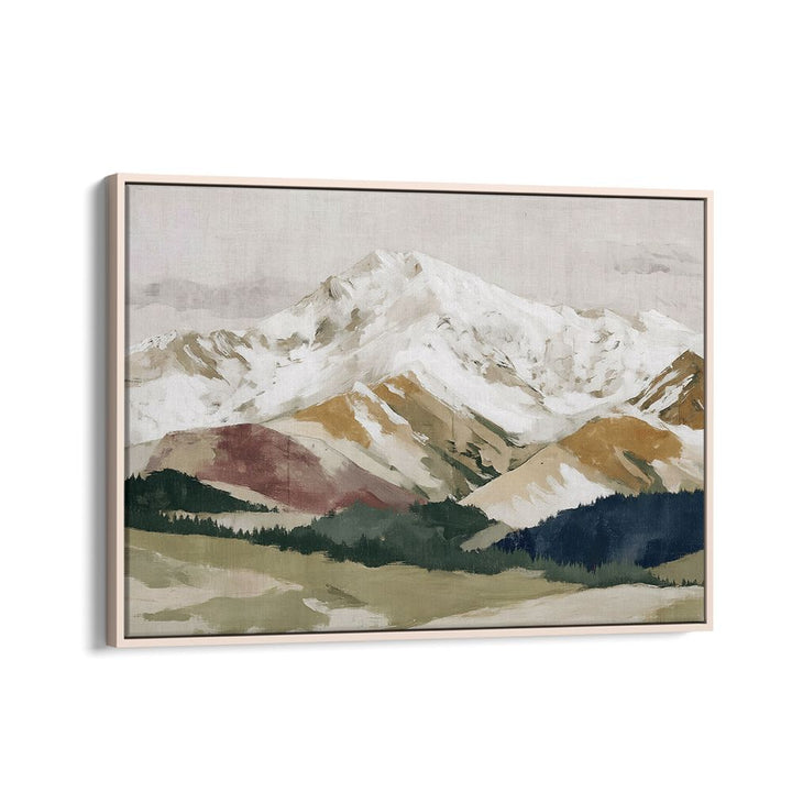 SNOWY MOUNTAINS WITH FOREST VALLEY