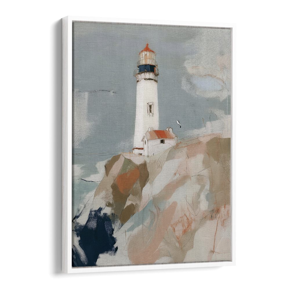 LIGHTHOUSE ON ROCKY CLIFFS