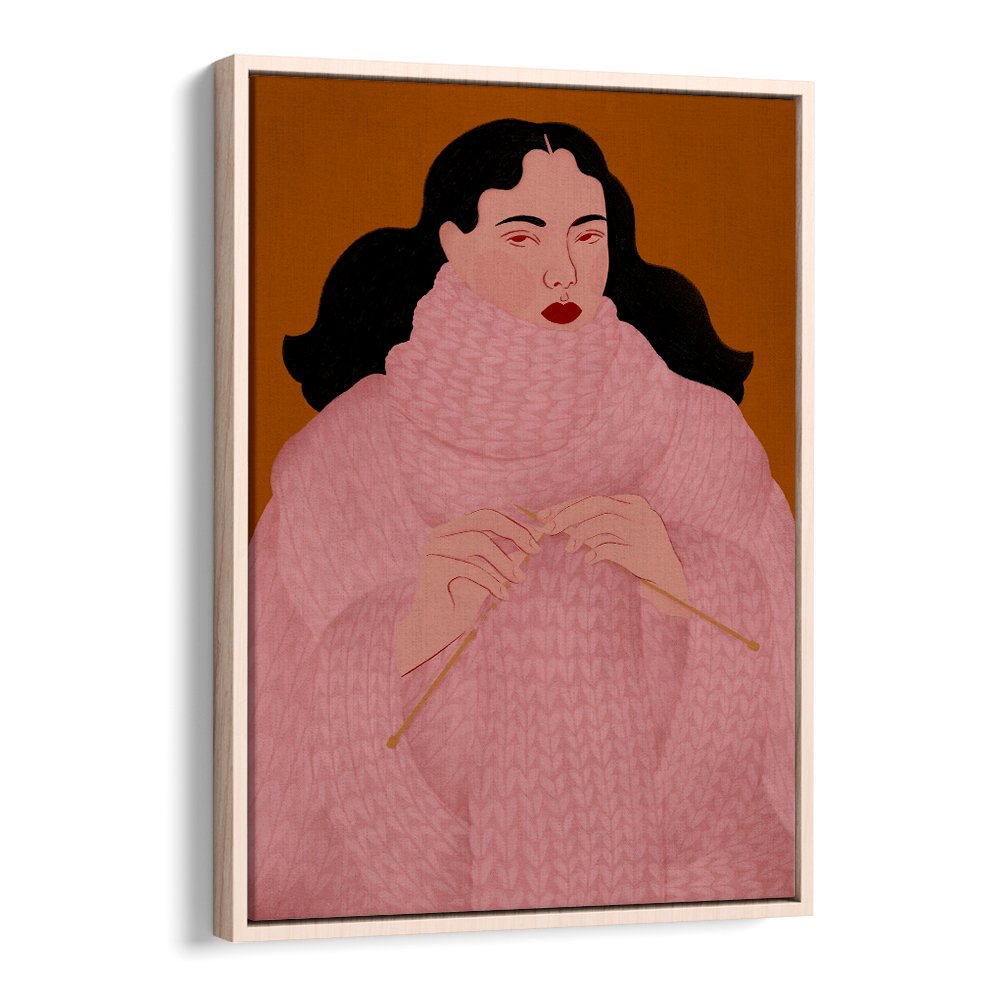 COZY PINK SWEATER KNITTER