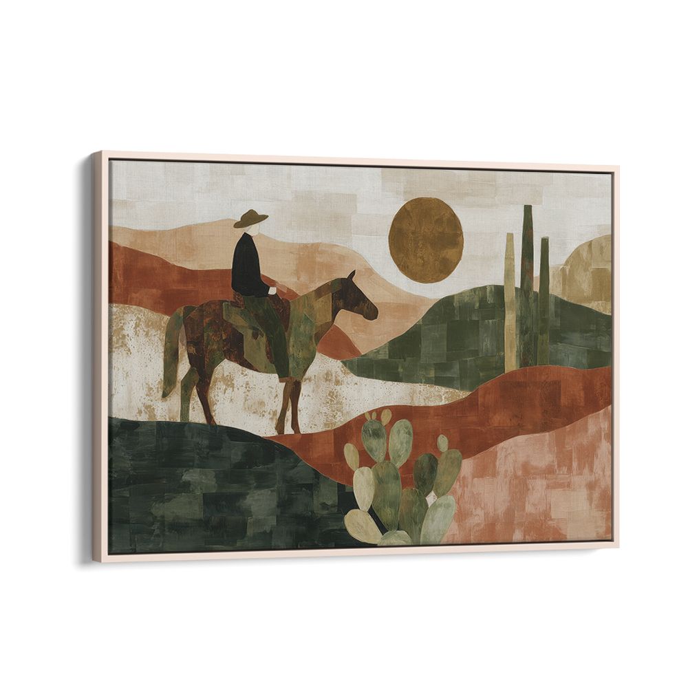 DESERT RIDER AT SUNSET