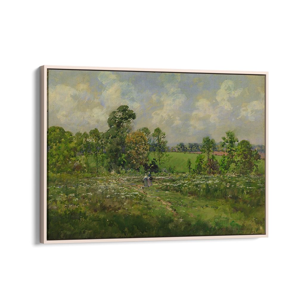 FLOWERY MEADOW ,VINTAGE LANDSCAPE