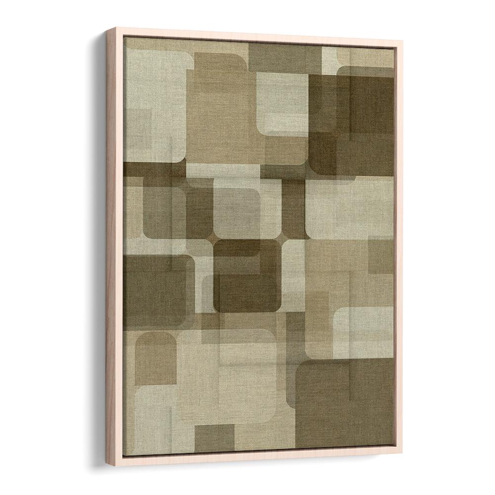 Rounded Geometric Layers – Abstract Art Print