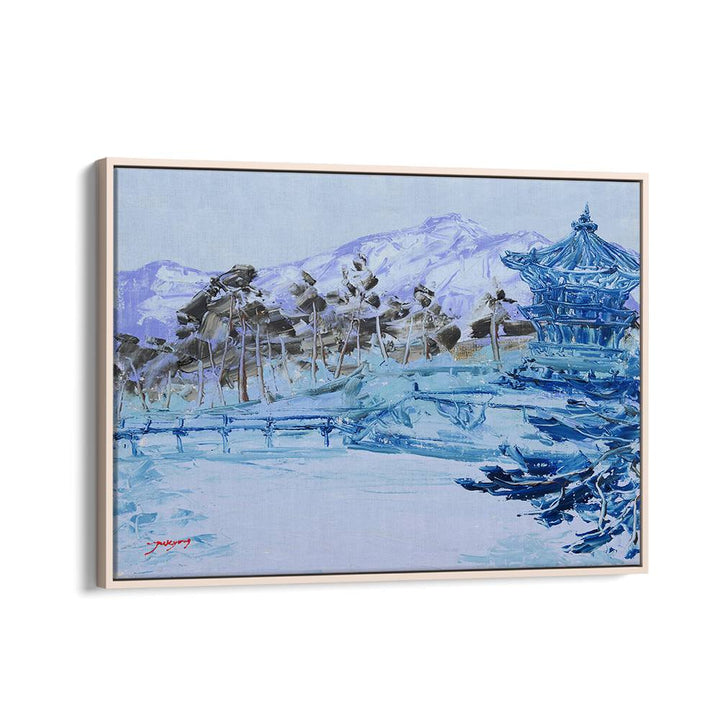TRANQUIL BLUE WINTER PAGODA