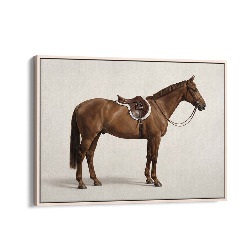 ELEGANT SADDLED HORSE