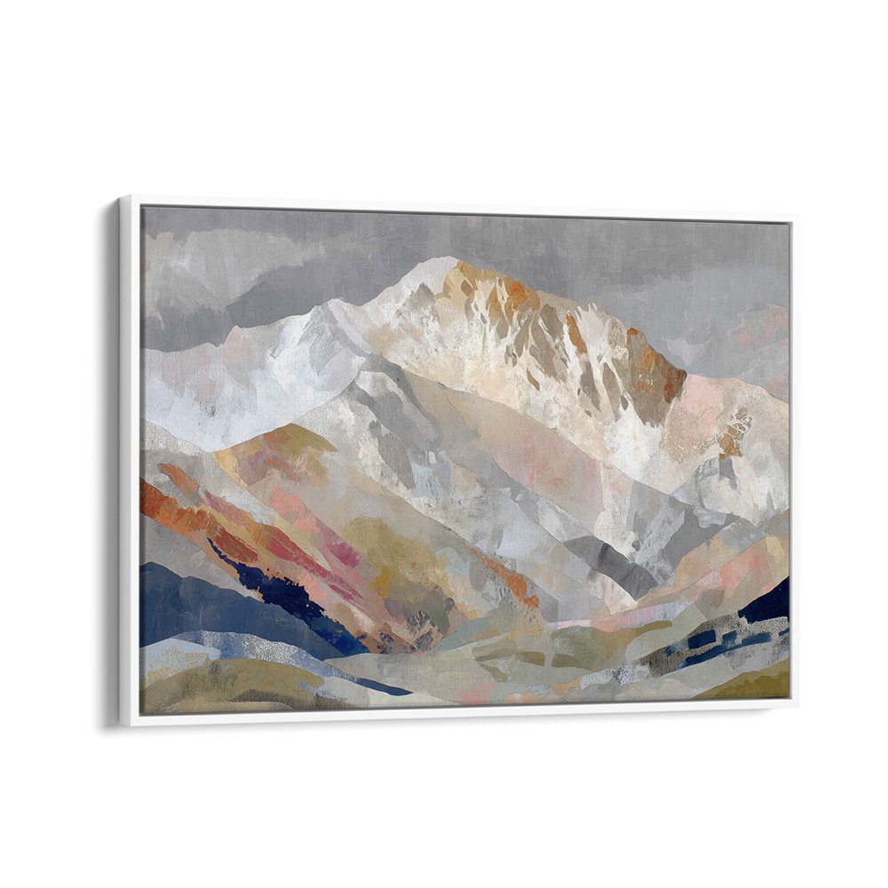 ALPINE BASIN WITH LAYERED RIDGES