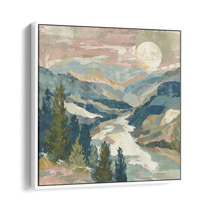 MOUNTAIN VALLEY WITH WINDING RIVER