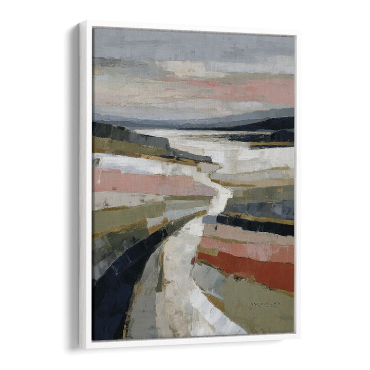 ABSTRACT COASTAL RIVER LANDSCAPE