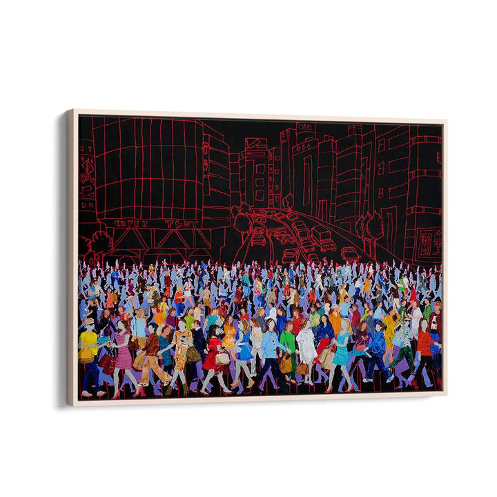 COLORFUL CITY CROWD