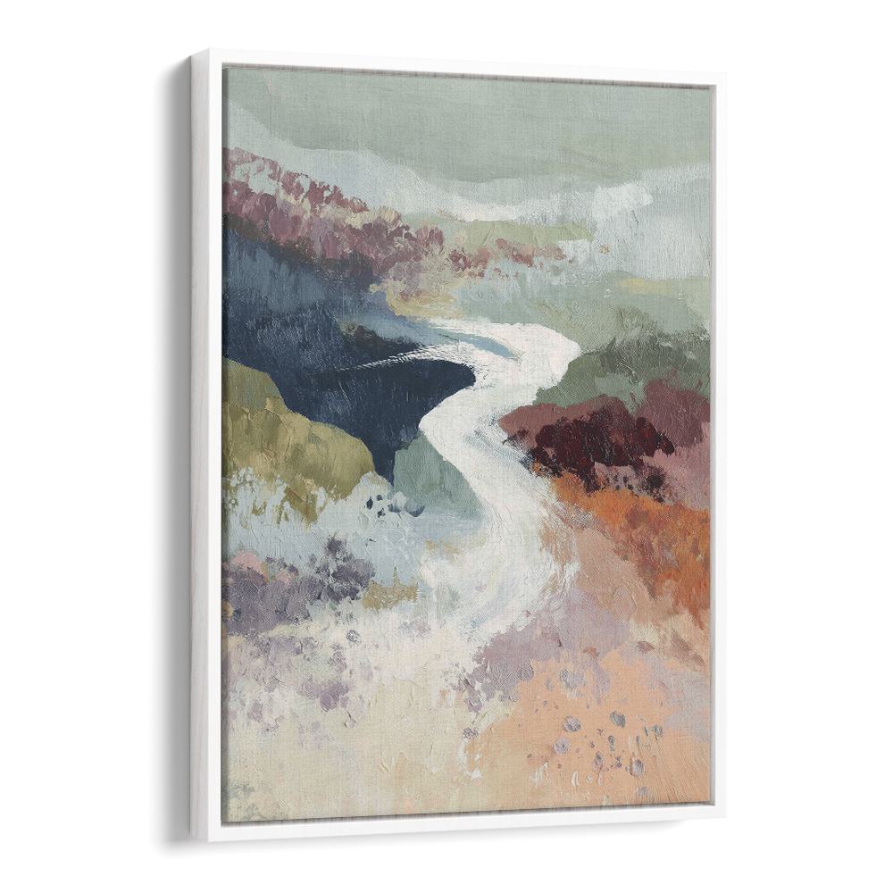 WINDING RIVER THROUGH AUTUMN VALLEY