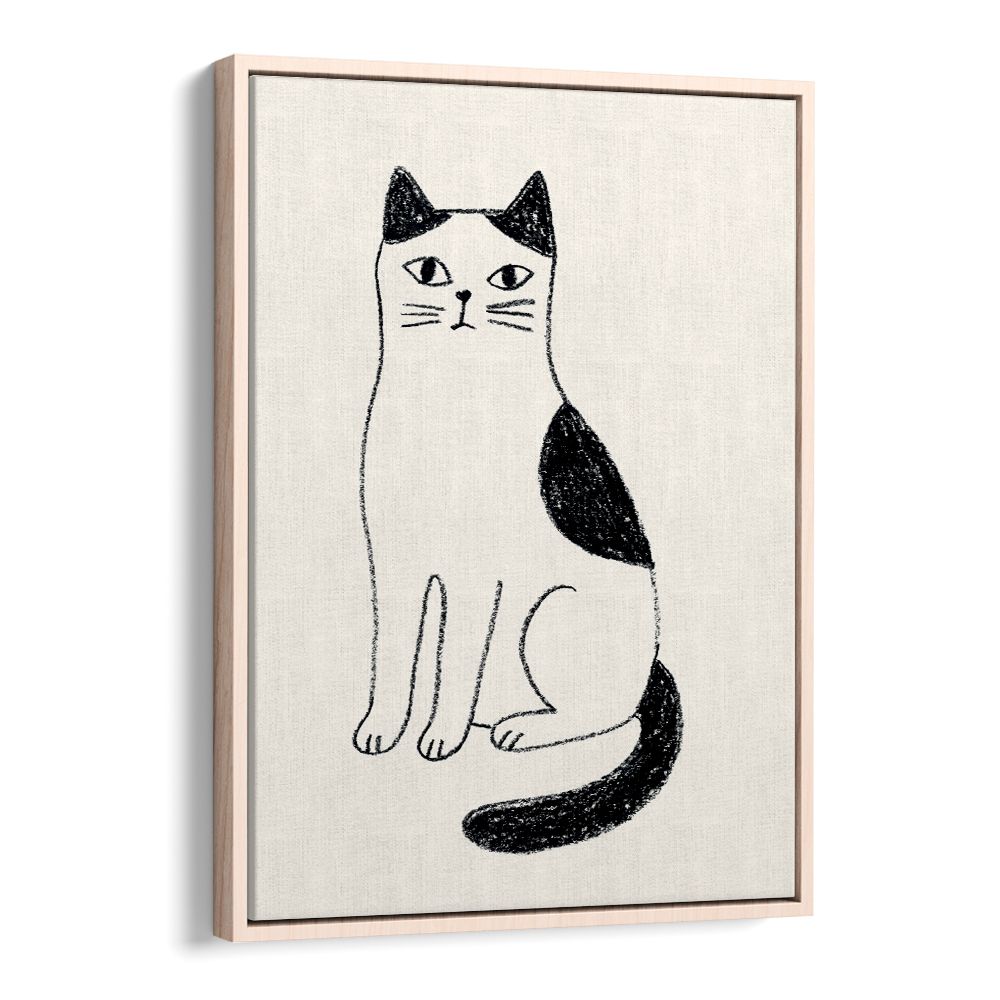 MINIMALIST SITTING CAT