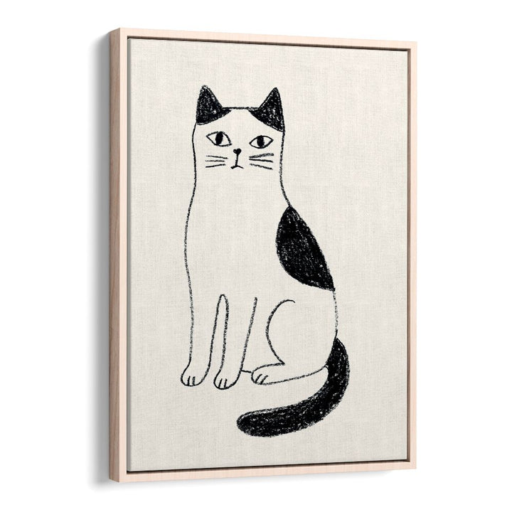 MINIMALIST SITTING CAT