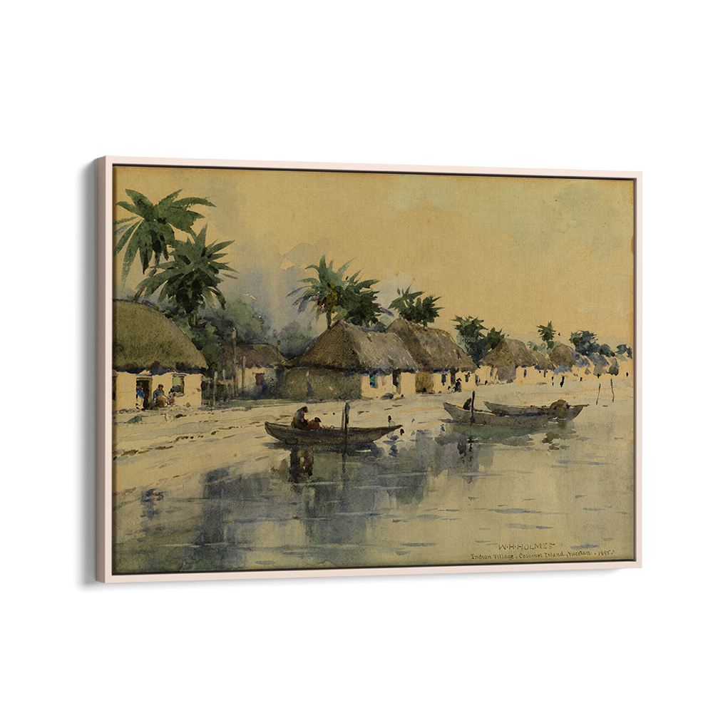 INDIAN VILLAGE ,VINTAGE LANDSCAPE
