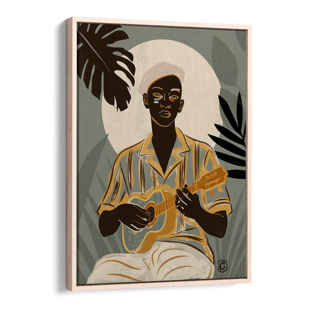 TROPICAL MAN PLAYING UKULELE