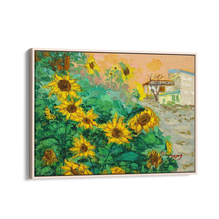 SUNFLOWERS AND CITY