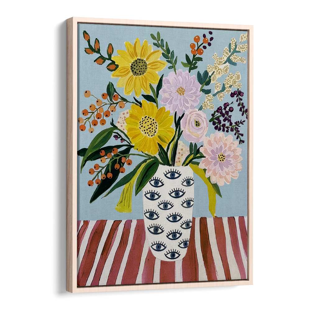 CHEERFUL FLOWERS EYE VASE