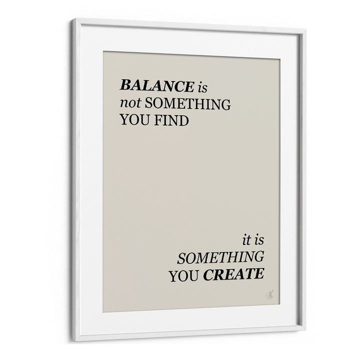 BALANCE IS CREATED