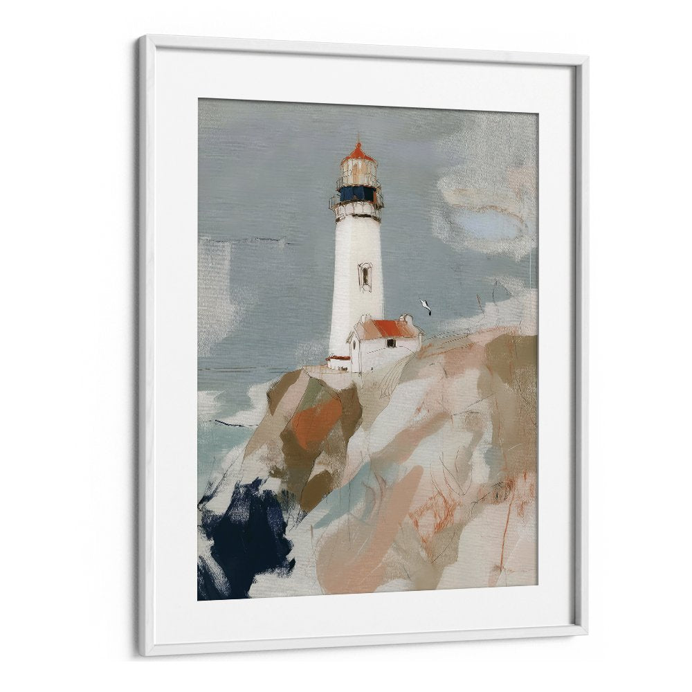 LIGHTHOUSE ON ROCKY CLIFFS