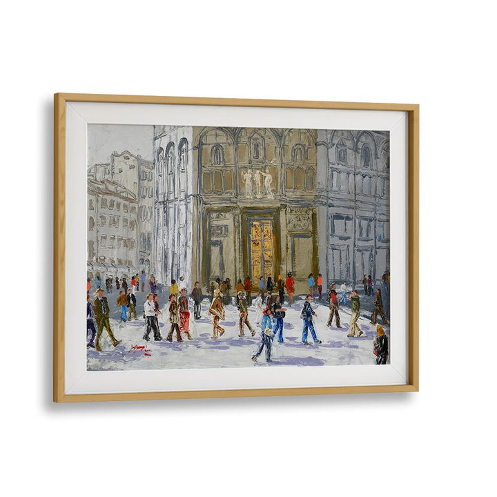 BUSTLING EUROPEAN CITY SQUARE