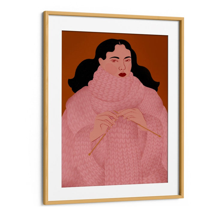 COZY PINK SWEATER KNITTER