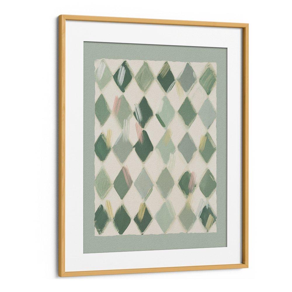SOFT GREEN DIAMOND PATTERN