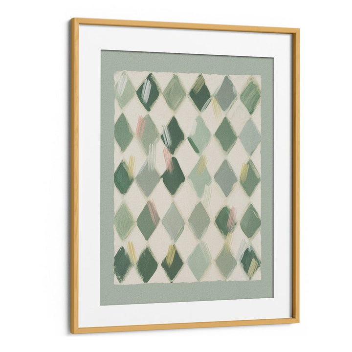 SOFT GREEN DIAMOND PATTERN
