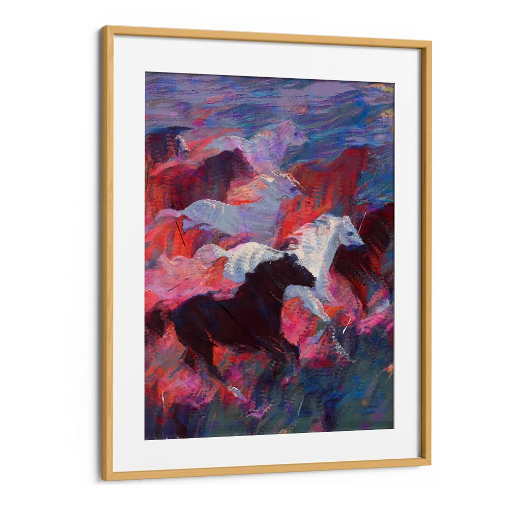 VIBRANT RUNNING HORSES
