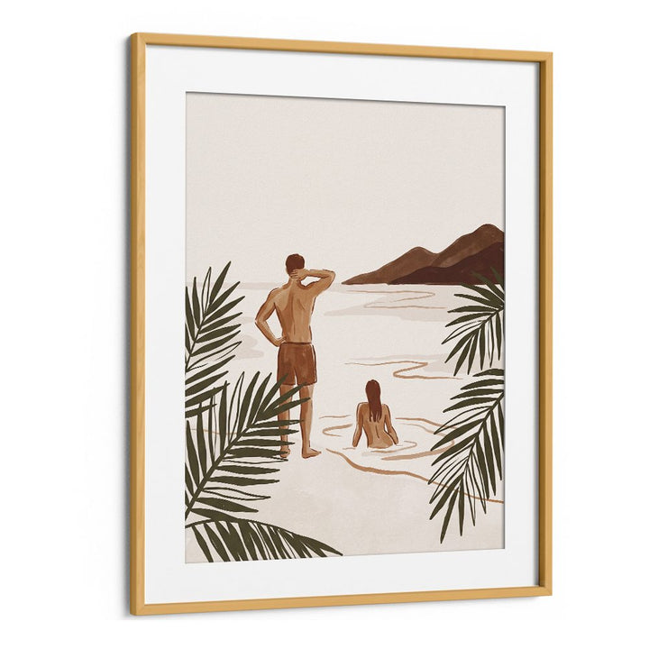 COUPLE ON TROPICAL BEACH