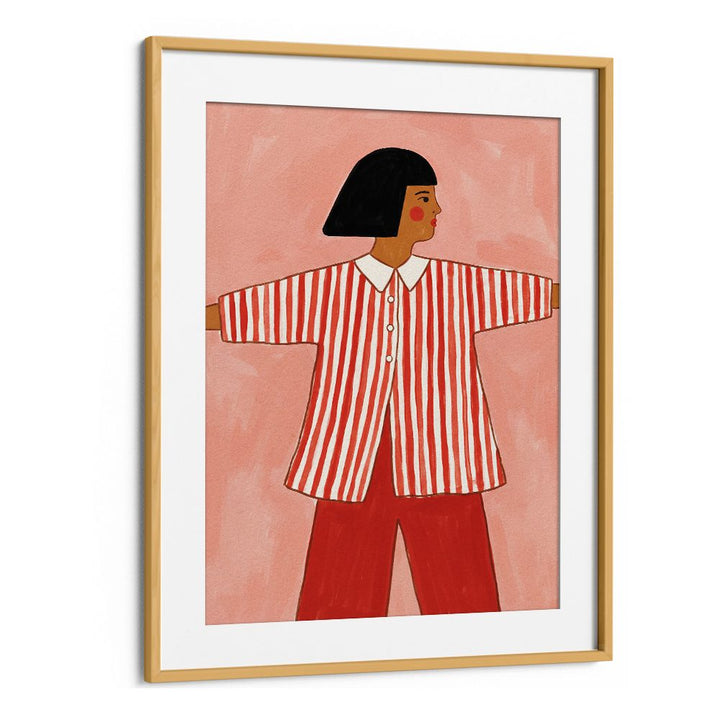 STYLISH STRIPED WOMAN