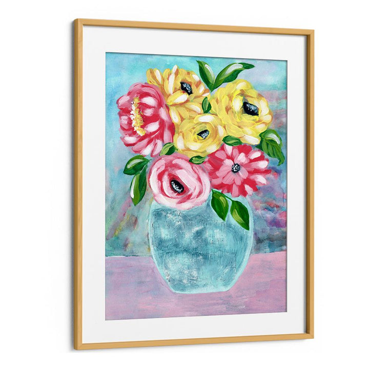 HAPPY BLOOMS IN VASE