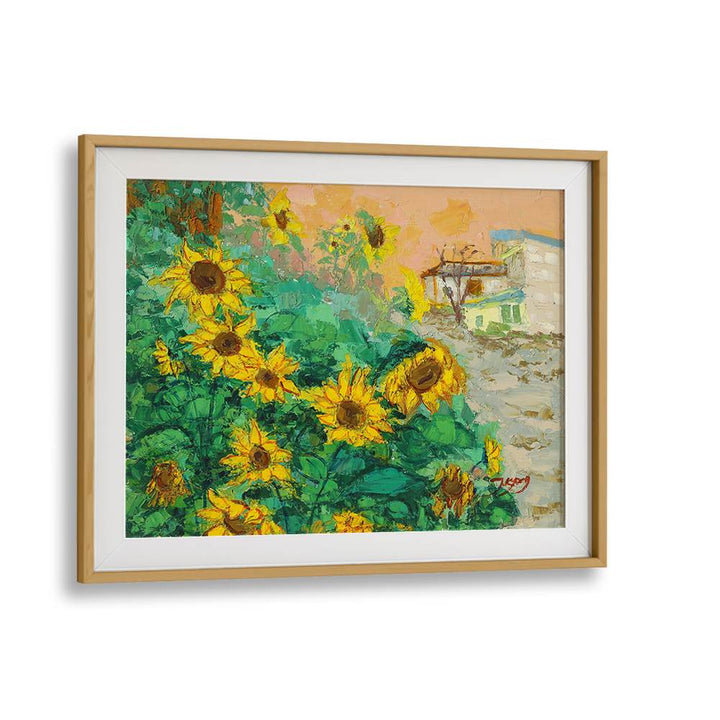 SUNFLOWERS AND CITY