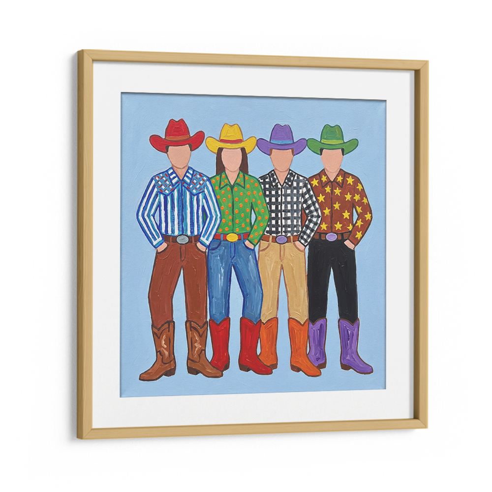 FOUR COLORFUL COWBOYS