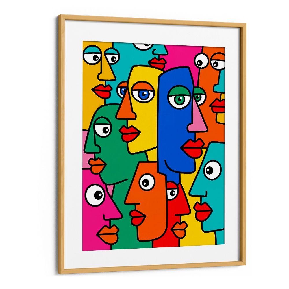 COLORFUL ABSTRACT FACES