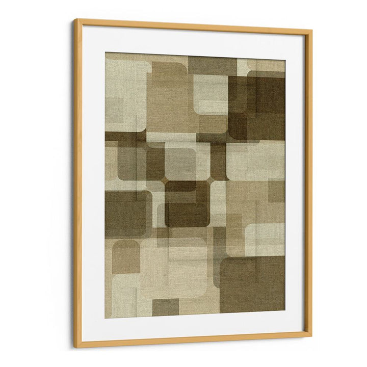 Rounded Geometric Layers – Abstract Art Print