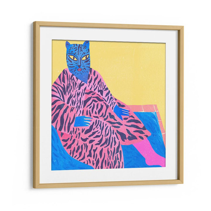 BLUE CAT PINK STRIPES V